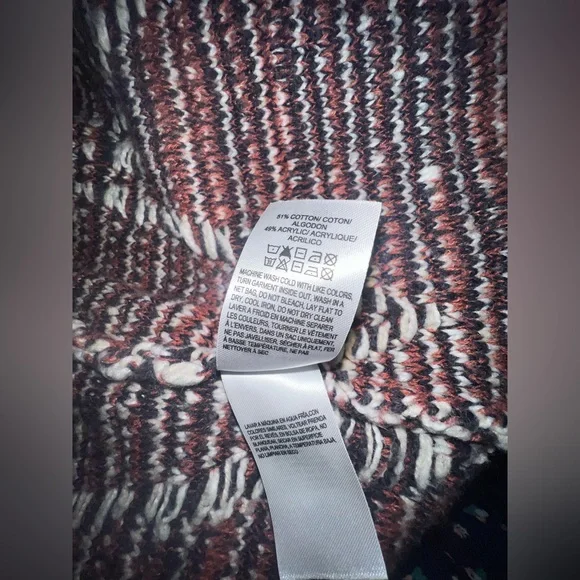 LUCKY BRAND Chevron Southwestern Cardigan Sweater Size Large - Picture 5 of 5